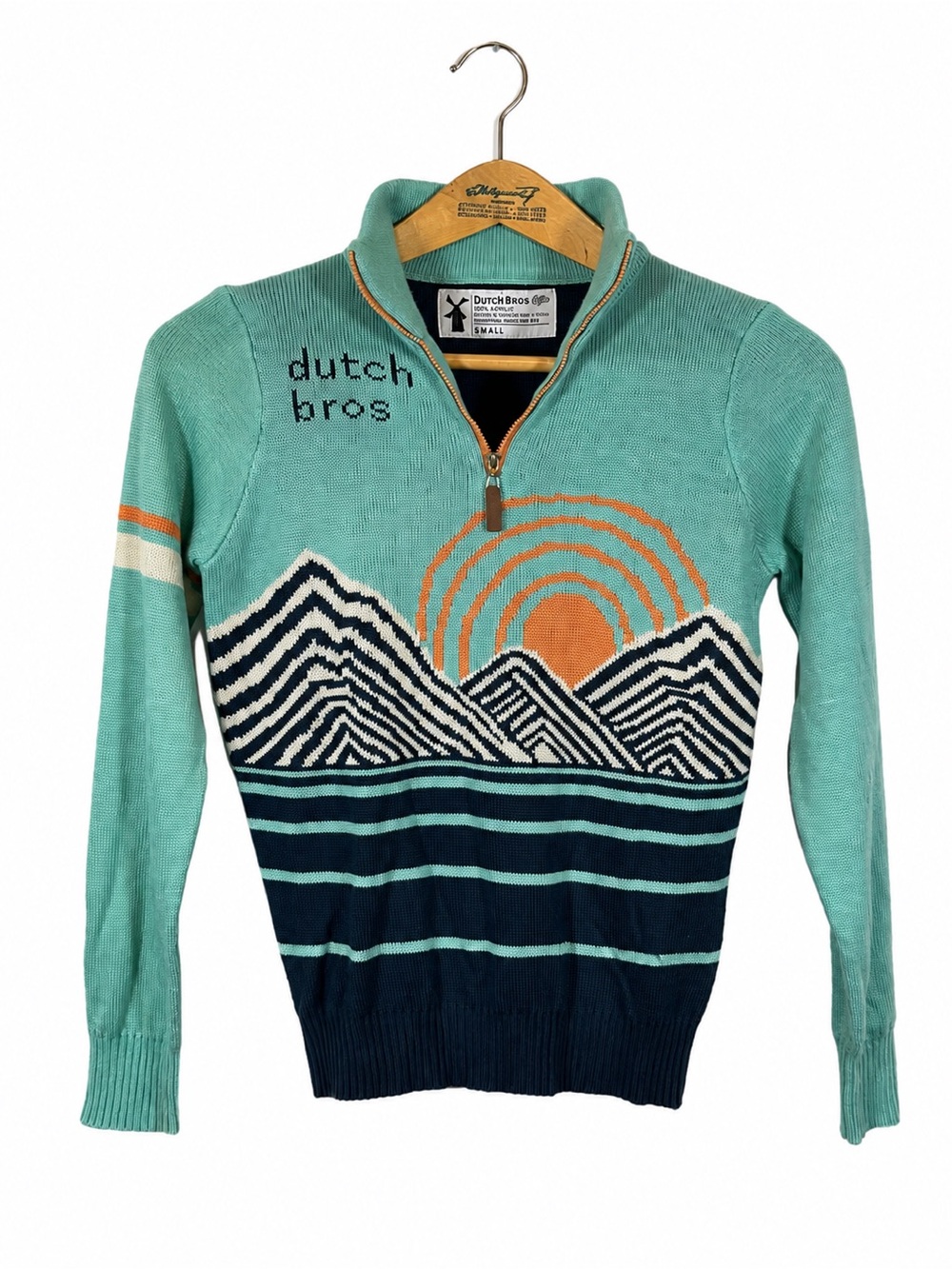 Dutch Bros RARE Employee Exclusive '92 Retro Alpine Mountain Sunset Unisex sz S
